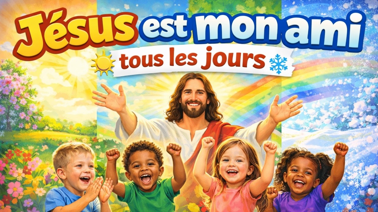 Jésus est mon ami tous les jours 🌞❄️  Chant chrétien pour enfants (mois & saisons)