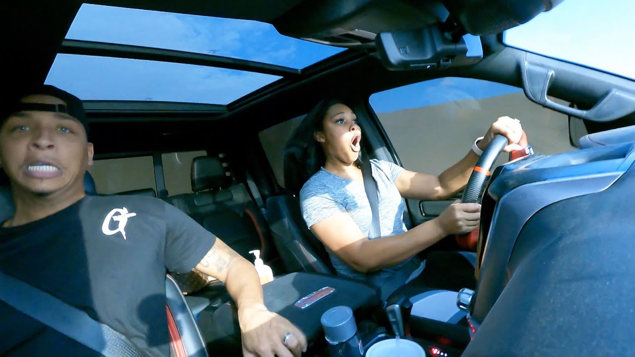 My WIFE Almost CRASHES MY RAM TRX Doing JUMPS In The SAND DUNES! *Scared For My Life*