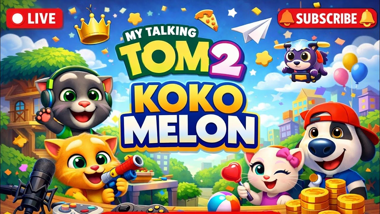 KOKO Melon sedang live sekarang! MY TALKING TOM 2