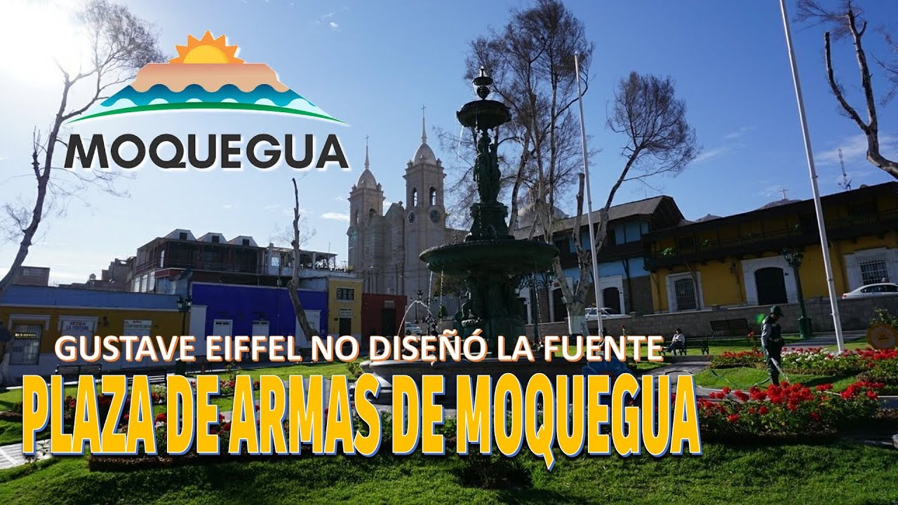 🇵🇪 La PLAZA DE ARMAS DE MOQUEGUA - PERÚ. Hermosa plaza colonial en un hermoso lugar.