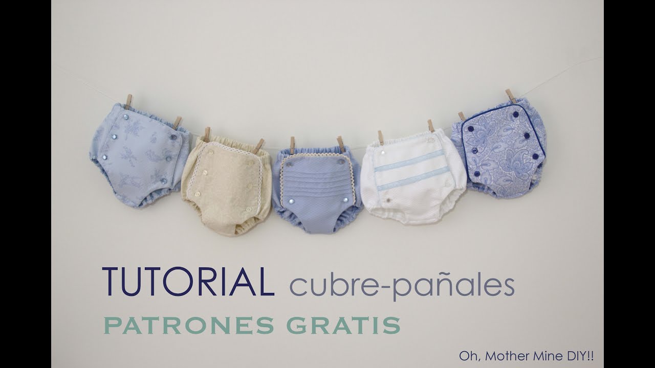 Tutorial cubrepañal o braguita bebe (patrones gratis)