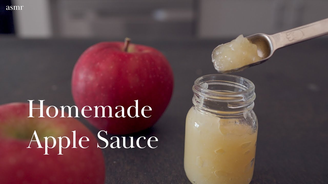 [asmr] How to make Homemade Apple Sauce || Robert Wu
