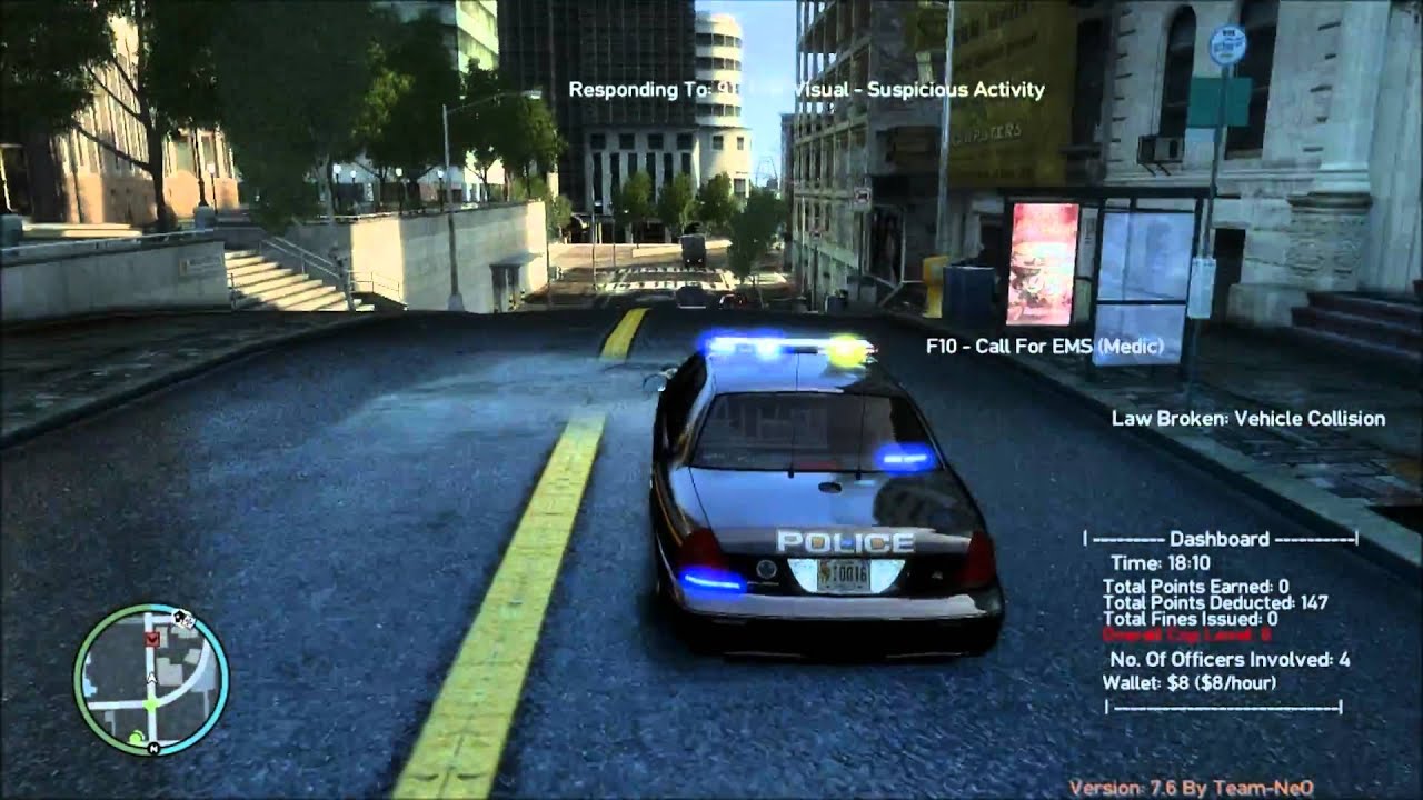 GTAIV Police Pursuit Mod Beta 7.6b