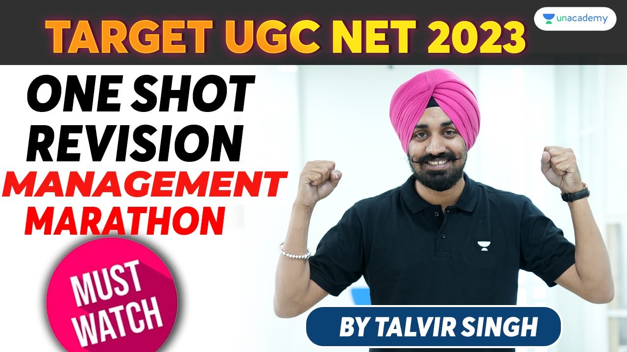 Ultra Mararthon - Management | Talvir Singh | NTA UGC NET/JRF 2023 | Unacademy