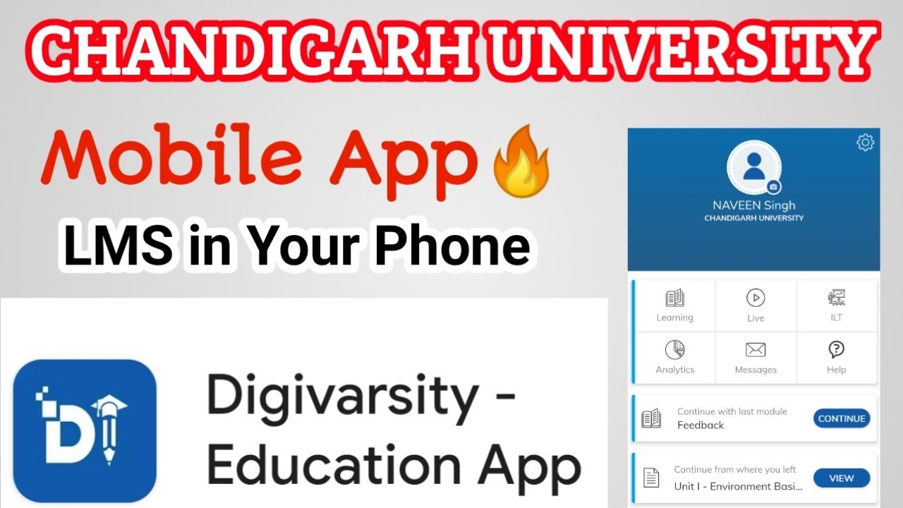 Digivarsity app kaise use kare I Chandigarh University Mobile App Overview Step by Step