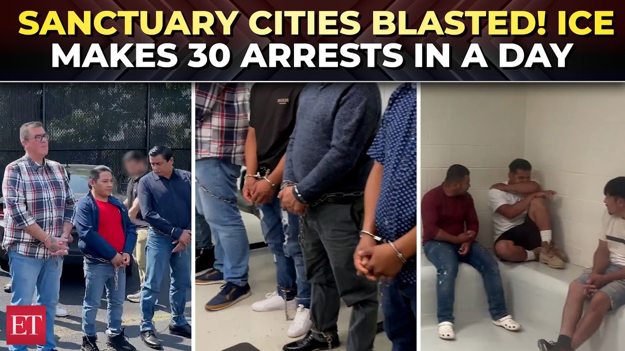 US immigration crackdown | ICE strikes hard, arrests 30 illegals; Sanctuary cities called out!