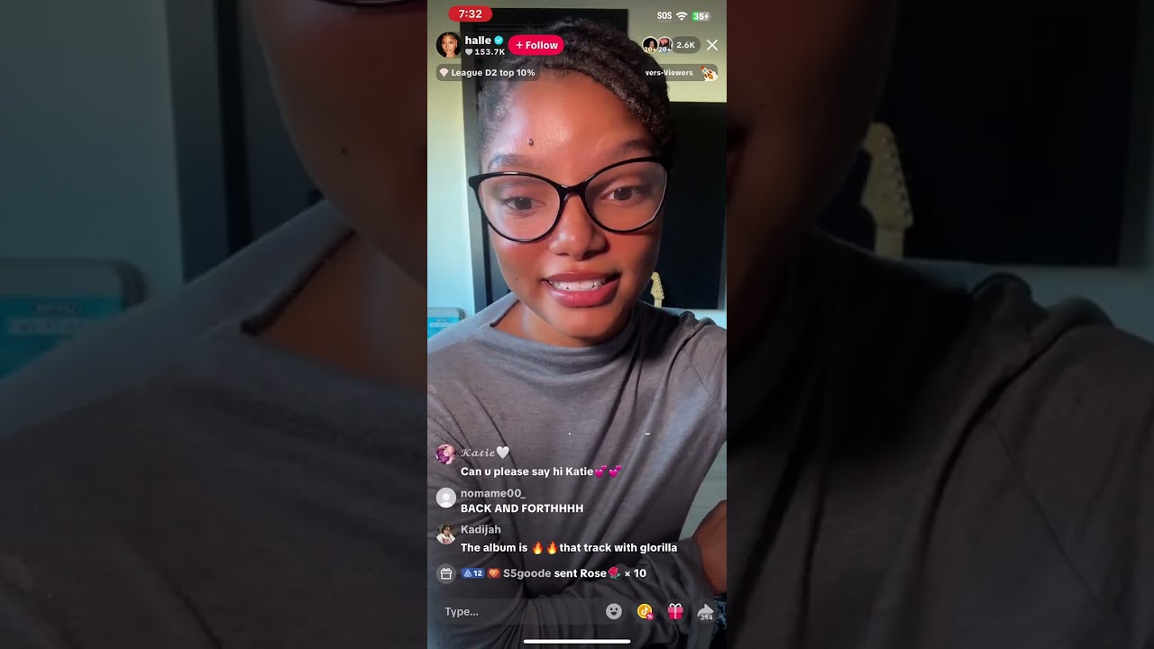 Halle Bailey TikTok live 10/29/25