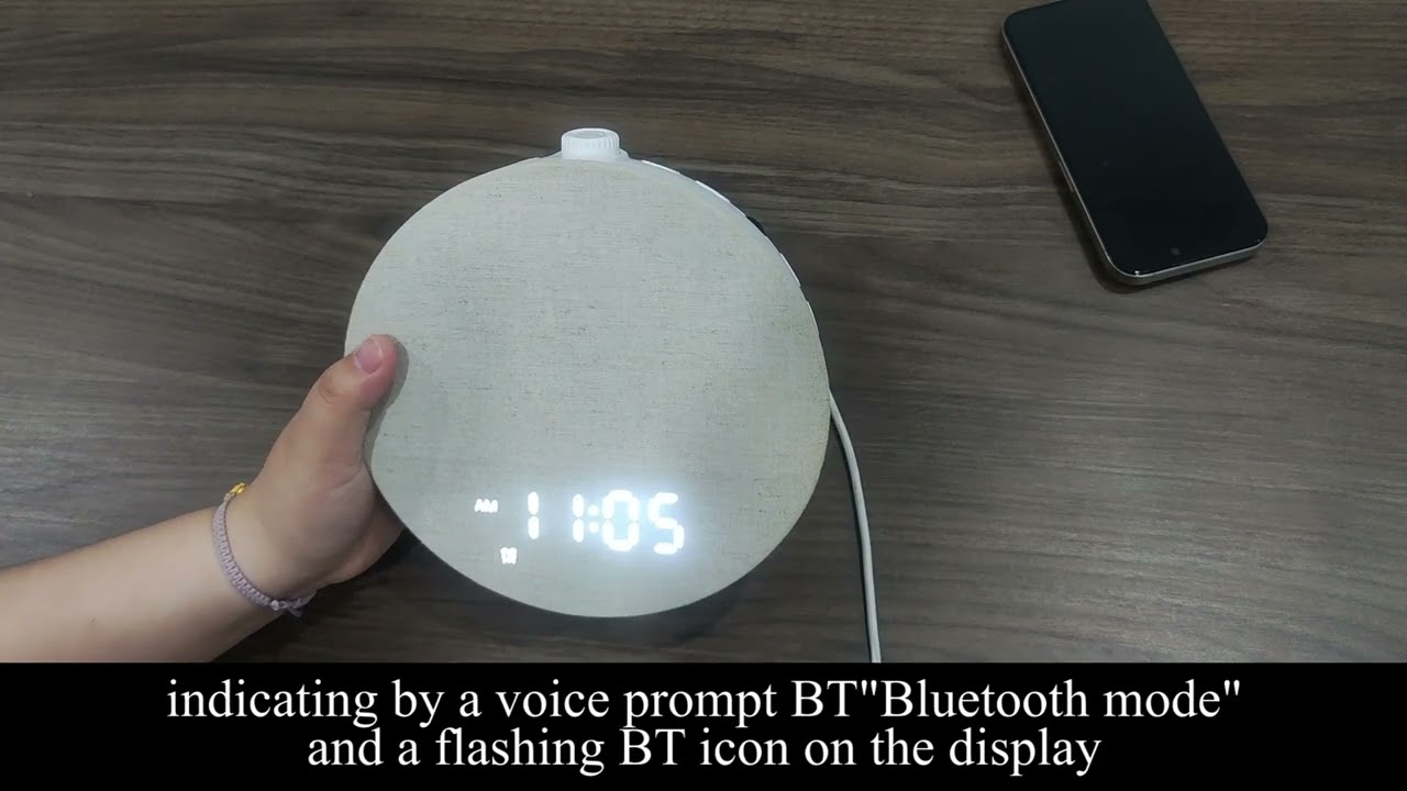 BOTDOYS YF-04 Sunrise Alarm Clock White Noise Machine: Natural Wake Up Light - Dimmable Clock