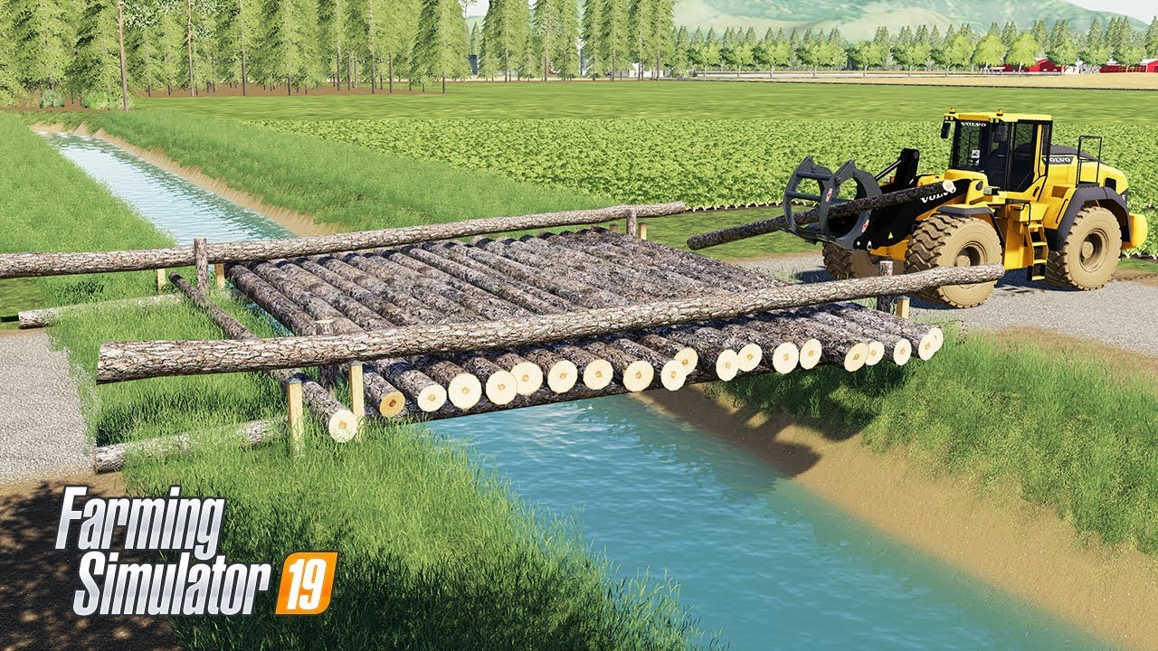 Как построить бревенчатый мост в Farming Simulator 19 - FS19 Строительные моды