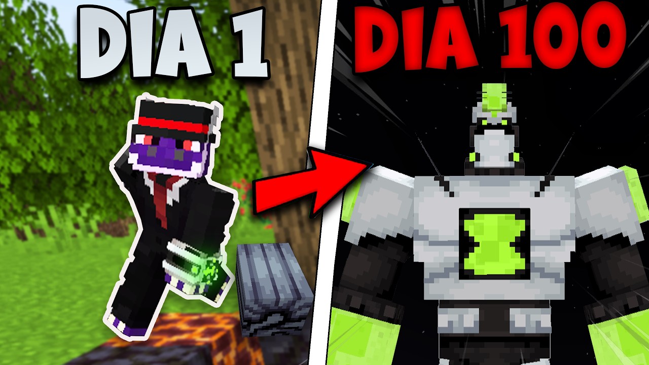 I Survived 100 Days In Ben 10 Minecraft