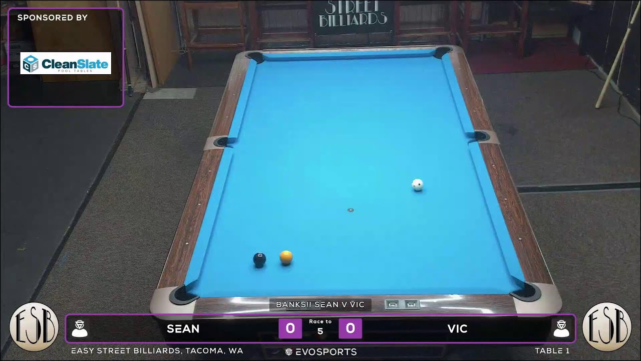 SEAN vs VIC - EASY STREET BILLIARDS - TABLE 1 | EvoSports