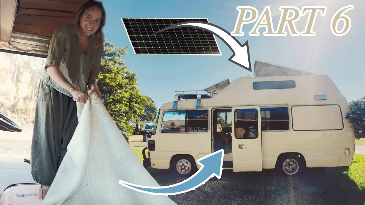 INSTALLING CARPETS AND SOLAR PANEL - The Bus Build Part 6