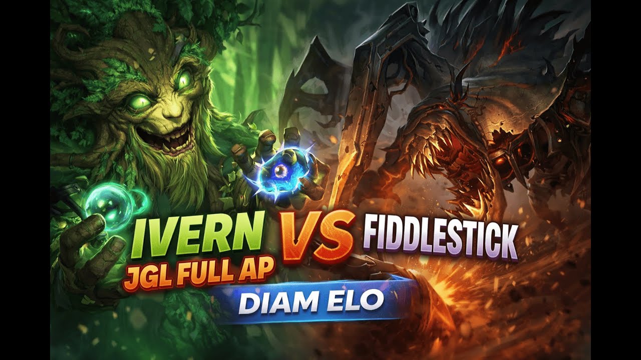 IVERN JGL FULL AP (PTA) VS FIDDLESTICK | Diamond Elo | (No Commentary)
