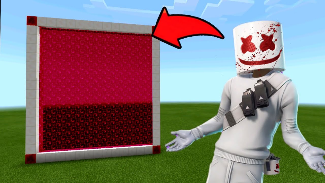 Minecraft Pe How To Make a Portal To Marshmello.EXE Dimension - Mcpe Portal To Marshmello.EXE!!!