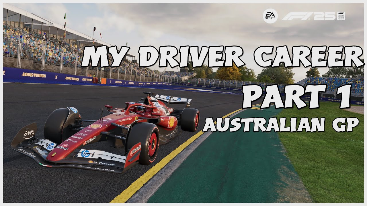 First Time Playing F125 Driver Career Part 1 (Australian GP) CONTROLLER GAMEPLAY