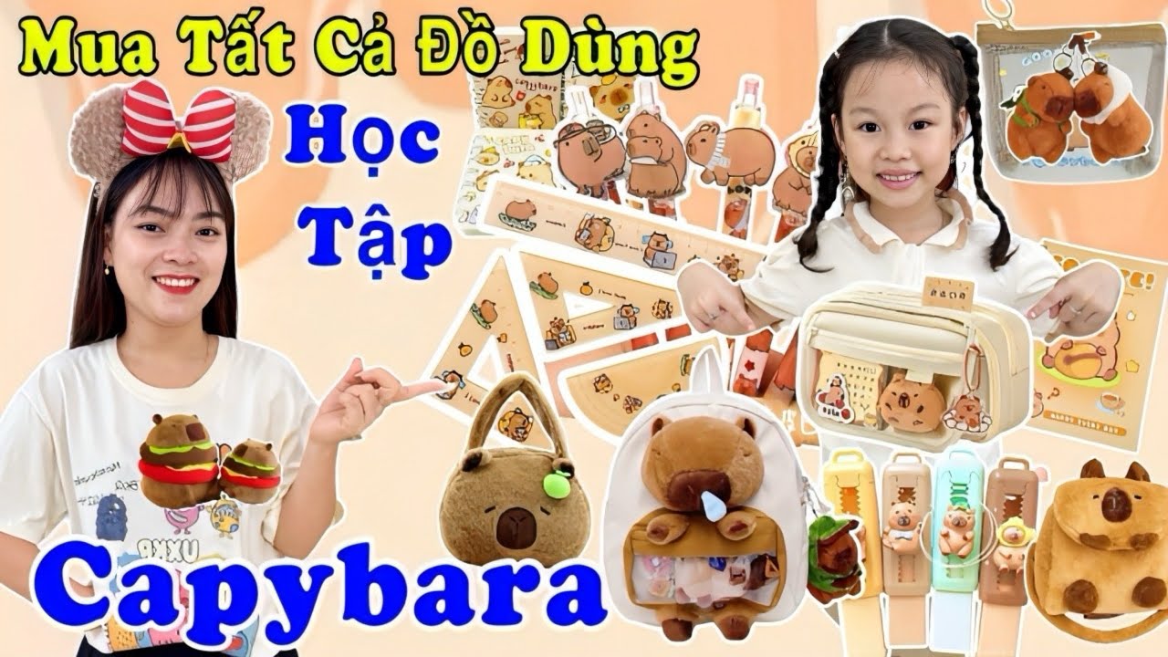 Mua Tất Cả Đồ Dùng Học Tập Capybara - Back To School