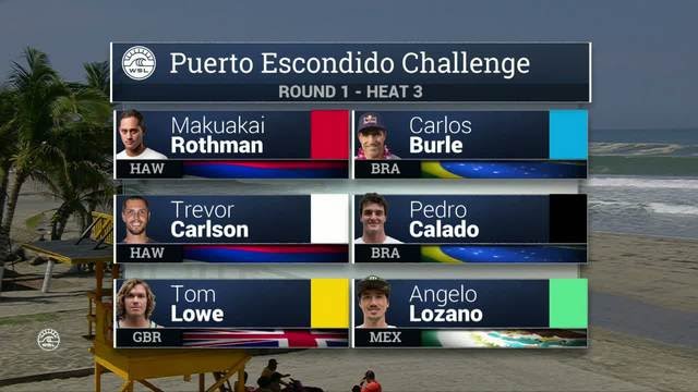 Puerto Escondido Challenge Round One, Heat 3