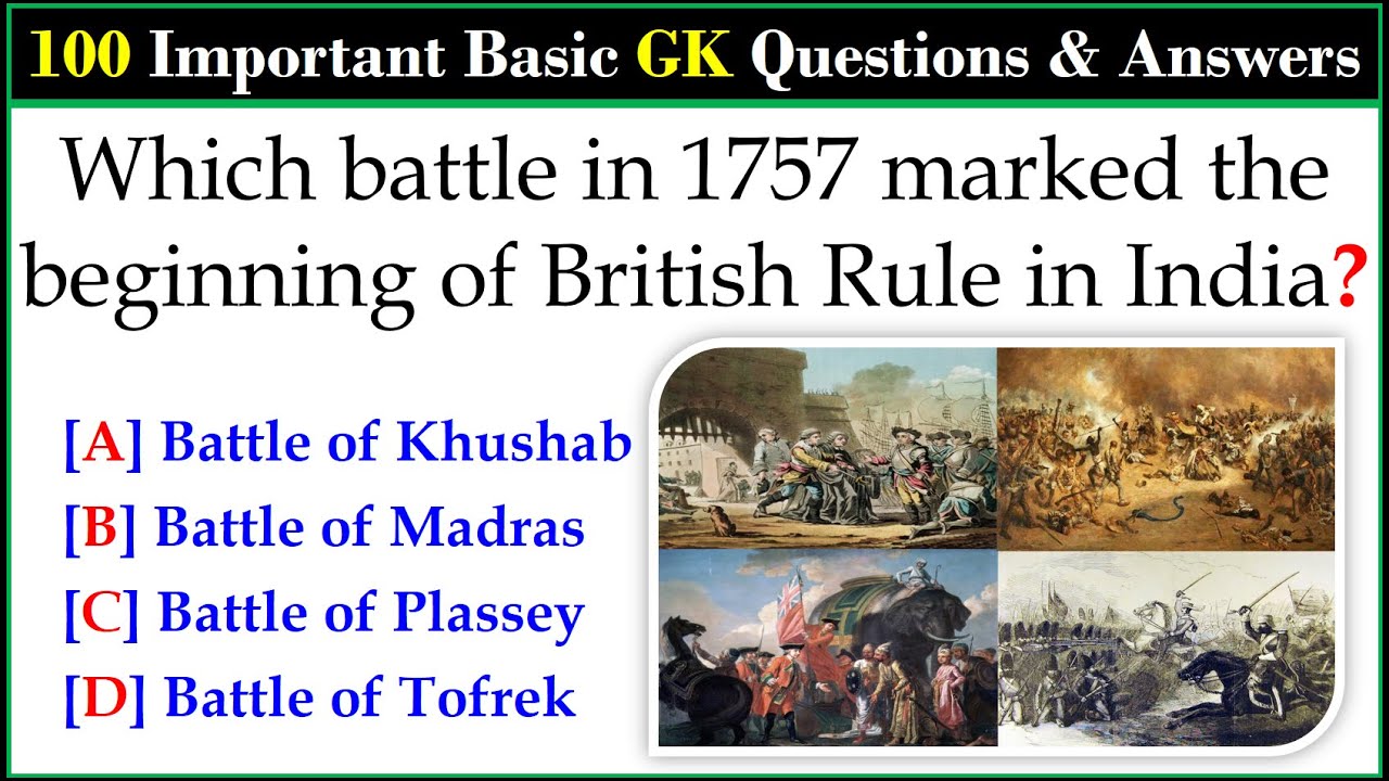 100 Simple General Knowledge Questions and Answers for all students Competition Exam | GK Quiz