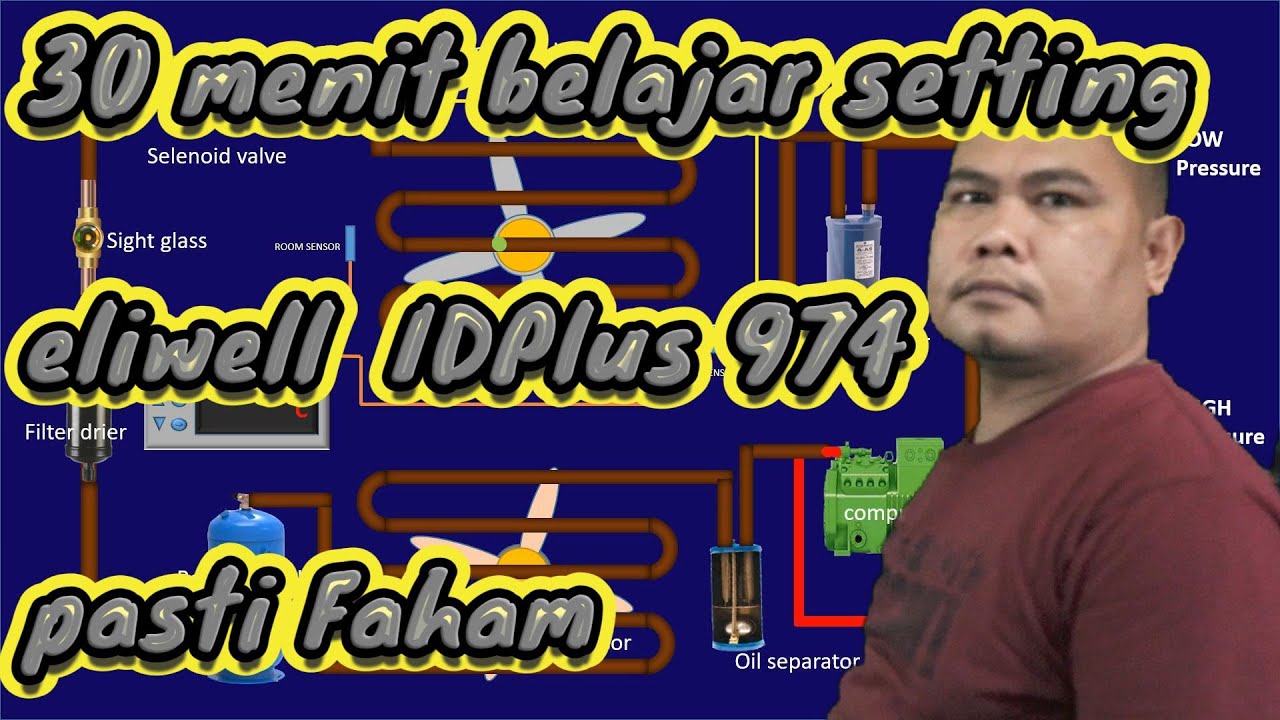 CARA SETTING ELIWELL 974 ID PLUS II Belajar setting eliwell id plus 974 dan cara setting suhunya