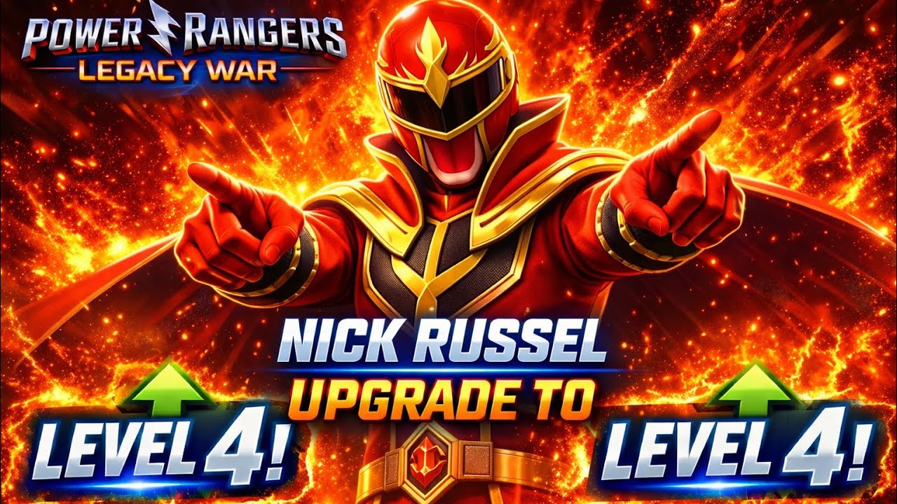 NICK RUSSEL TO LEVEL 4!!! | POWER RANGERS LEGACY WARS