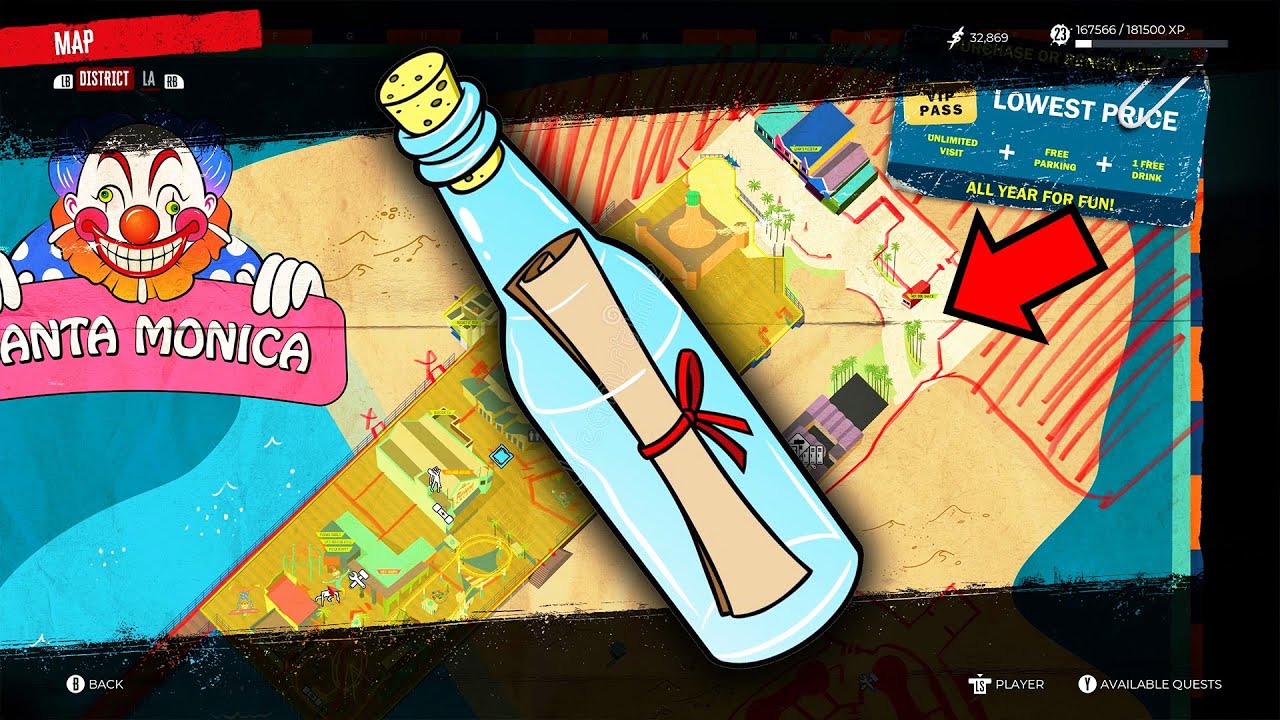 Dead Island 2 - How to find the arrogant food critic  (Message in a Bottle Quest Guide)