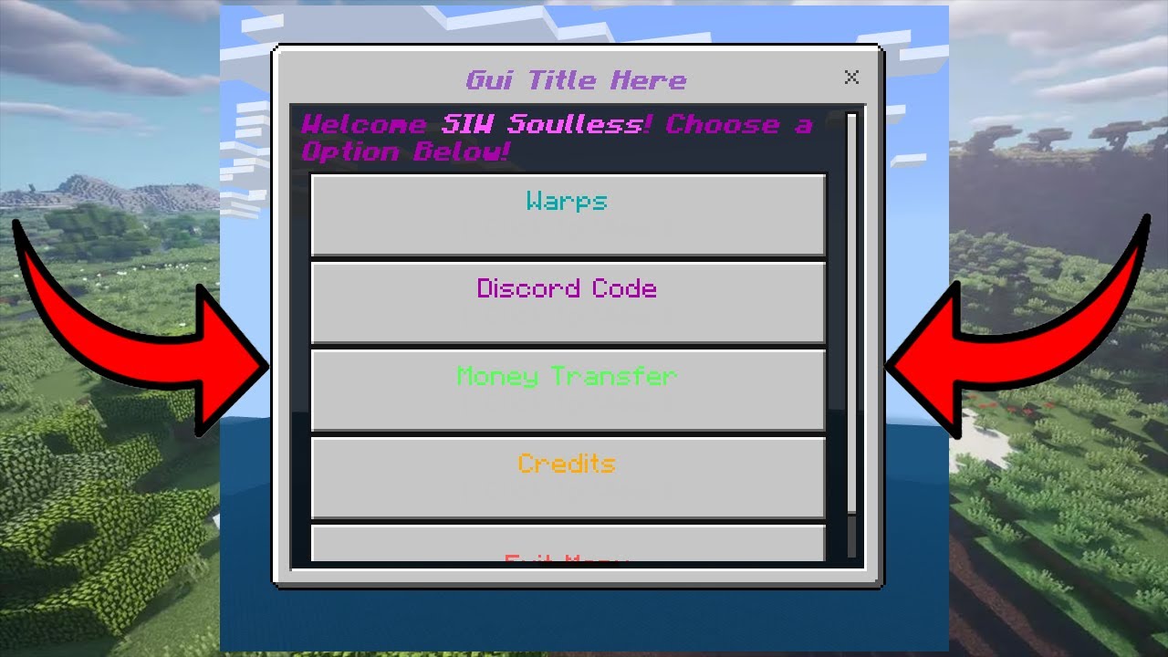 How To Make A Gui Using Scripts In Minecraft Bedrock (SUPER EASY)
