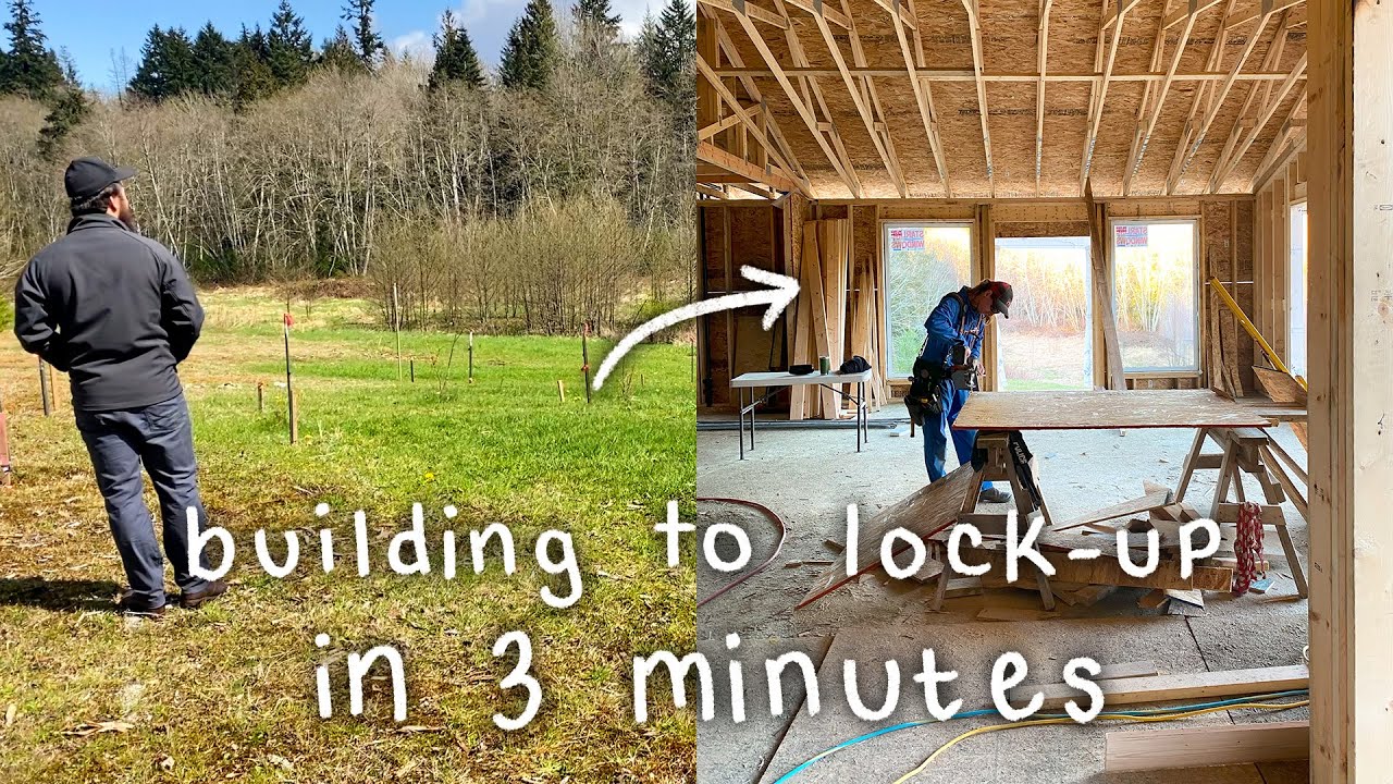 NEW Custom Home Build (Part 1/2): bare land to lock-up in 3 minutes | Buck Robertson Contracting