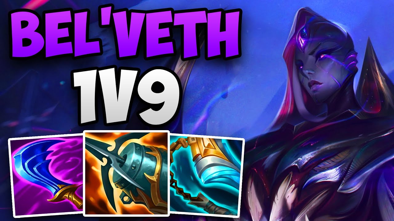 INSANE BEL'VETH 1V9 CARRY IN CHALLENGER! | CHALLENGER BEL'VETH JUNGLE GAMEPLAY | Patch 14.9 S14