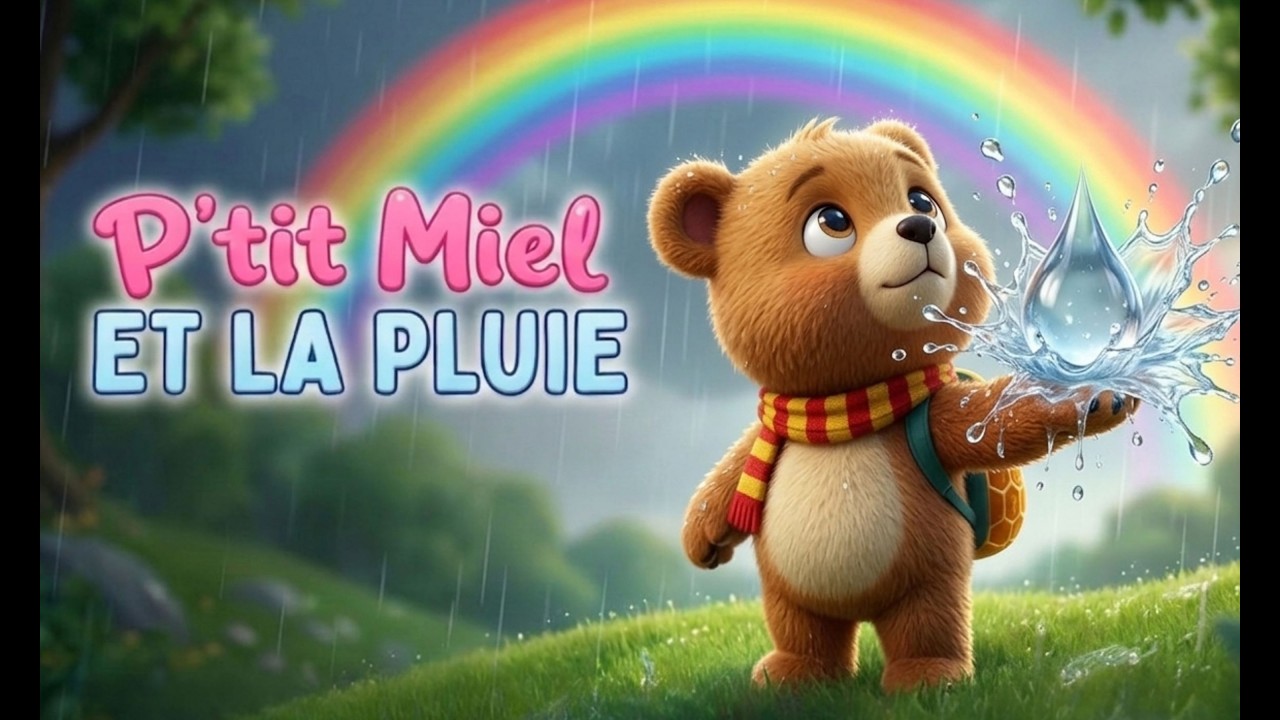 P'tit Miel 🐻 et la Pluie 🌧️ | Temps calme pour enfants de 2 à 5 ans