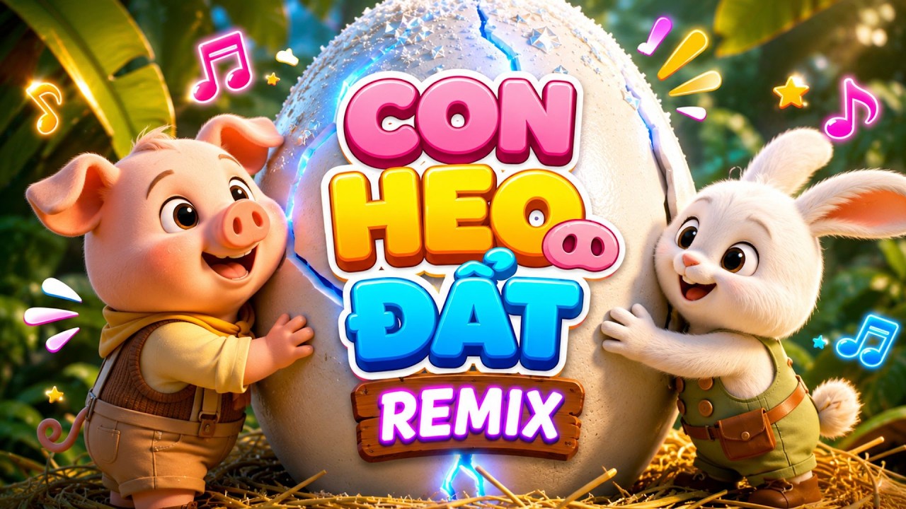 B&Agrave;I H&Aacute;T MỚI - LK Nhạc Thiếu Nhi 4K CON HEO ĐẤT REMIX - Ca Nhạc Hoạt H&igrave;nh Vui Nhộn Mới Nhất