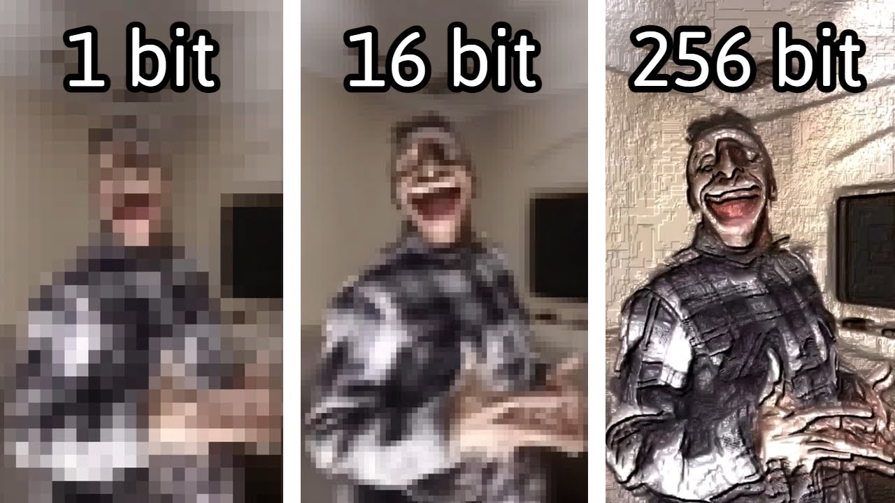 My reaction to that information, but it's from 1 bit to 256 bits
