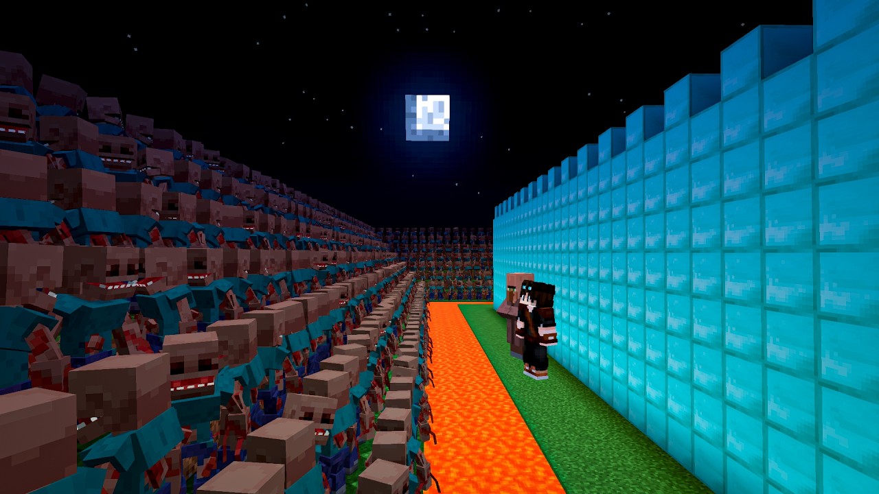Minecraftda Qishloqi bilan PARAZIDlarga qarshi QALA qurdik | Artifact & qishloqi