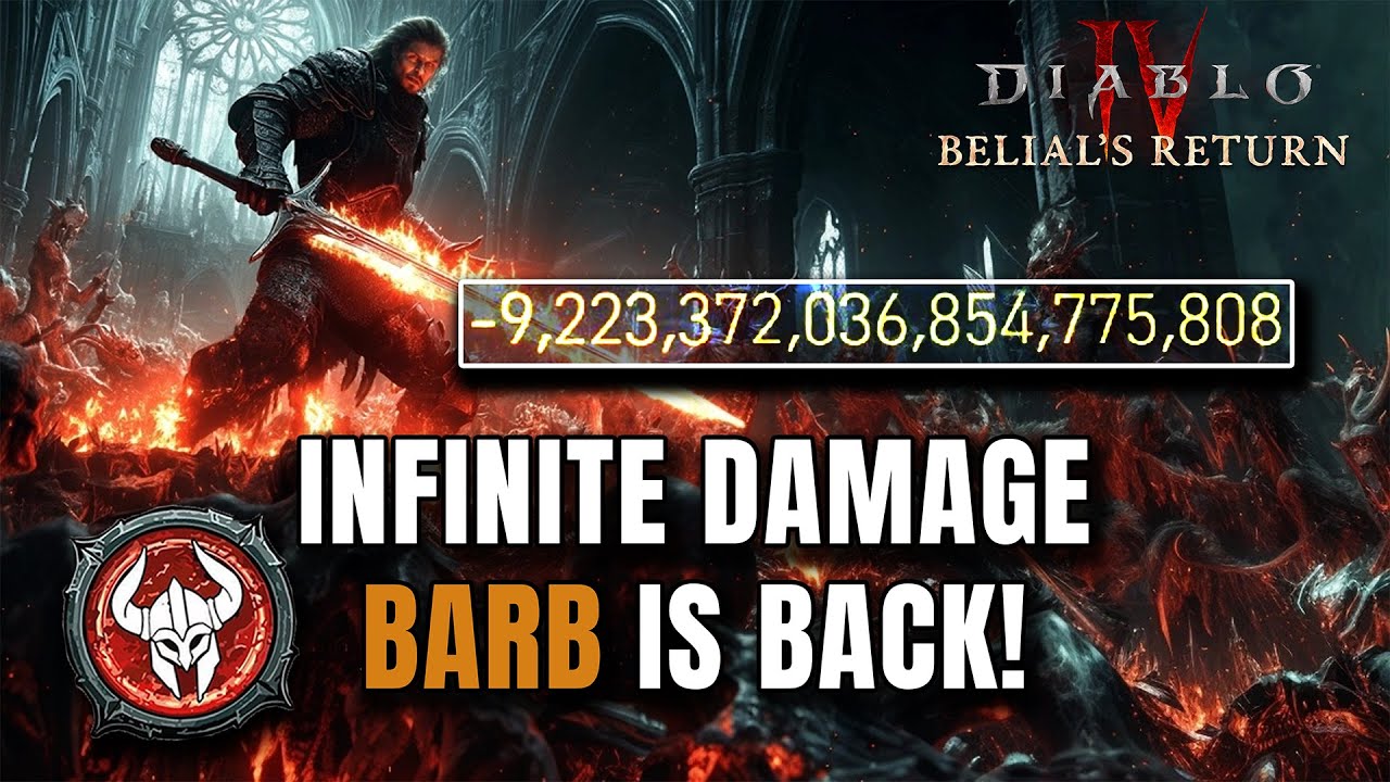 INFINITE DAMAGE WHIRLWIND BARB is BACK & Season 8 Pit 100+ Diablo 4