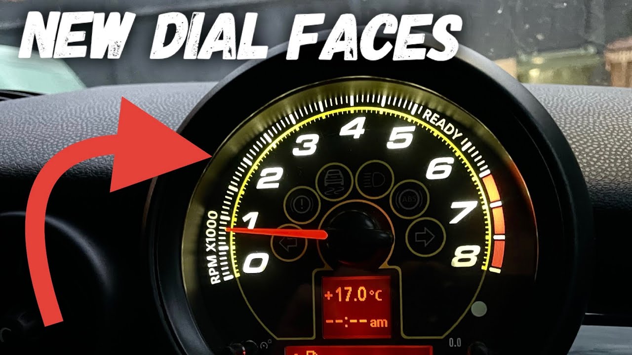 Vlog: Mini R56 Build Part 7: Fitting New Gauge Faces For Speedo and Rev Counter From Chameleon LED’s