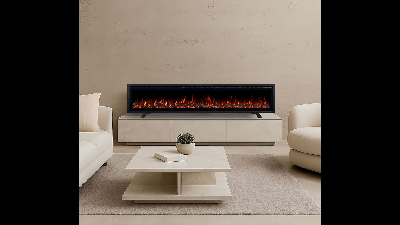 Lucerne Electric Fireplace – 15 Flame Colours | Moda Living Australia