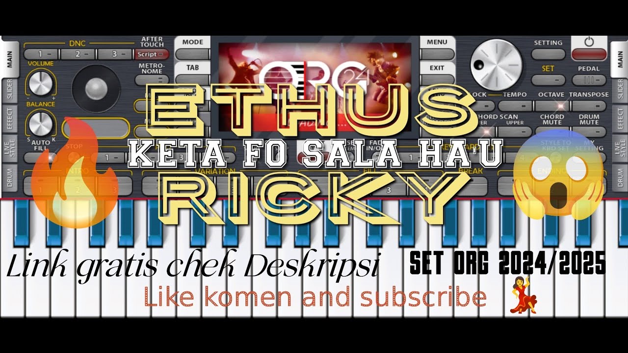 ETHUS RICKY KETA FÓ SALA TAN HA'U SET ORG24 KIZOMBA Link set di deskripsi