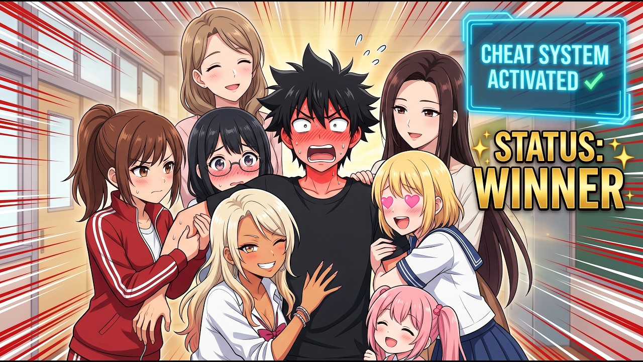 Loser Gets A Cheat System And Ends Up With 7 Girlfriends | Anime Story