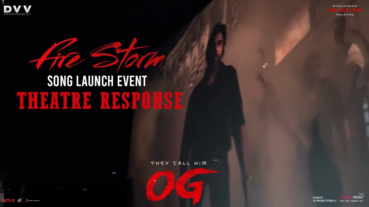 OG Song Launch Fans Celebrations | Pawan Kalyan | Thaman | Shreyas Media
