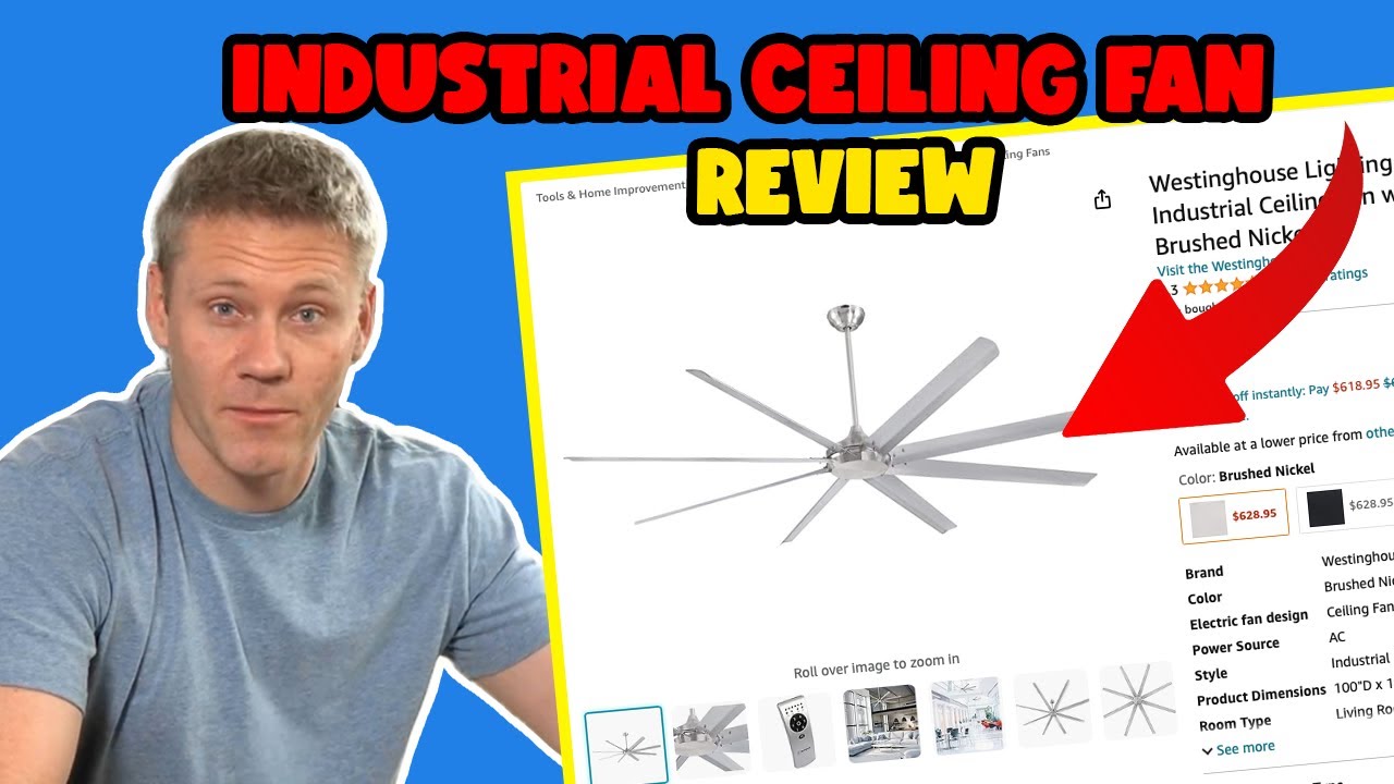 Westinghouse 100 inch Industrial Ceiling Fan Review. Is it worth it? #amazon #productreview