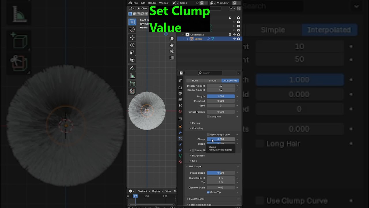 Easy way to make dynamic hair in blender #blenderustad