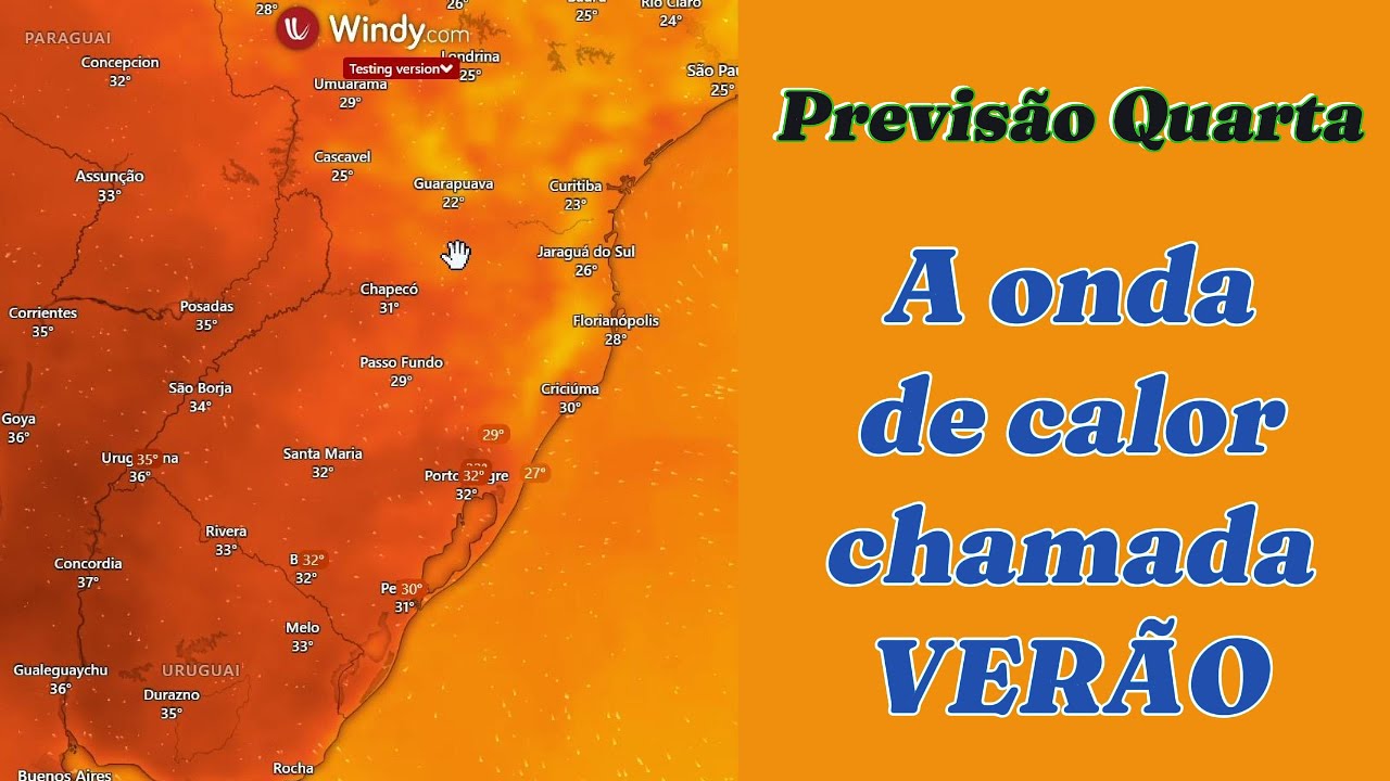 Previsão para quarta 04 de fevereiro