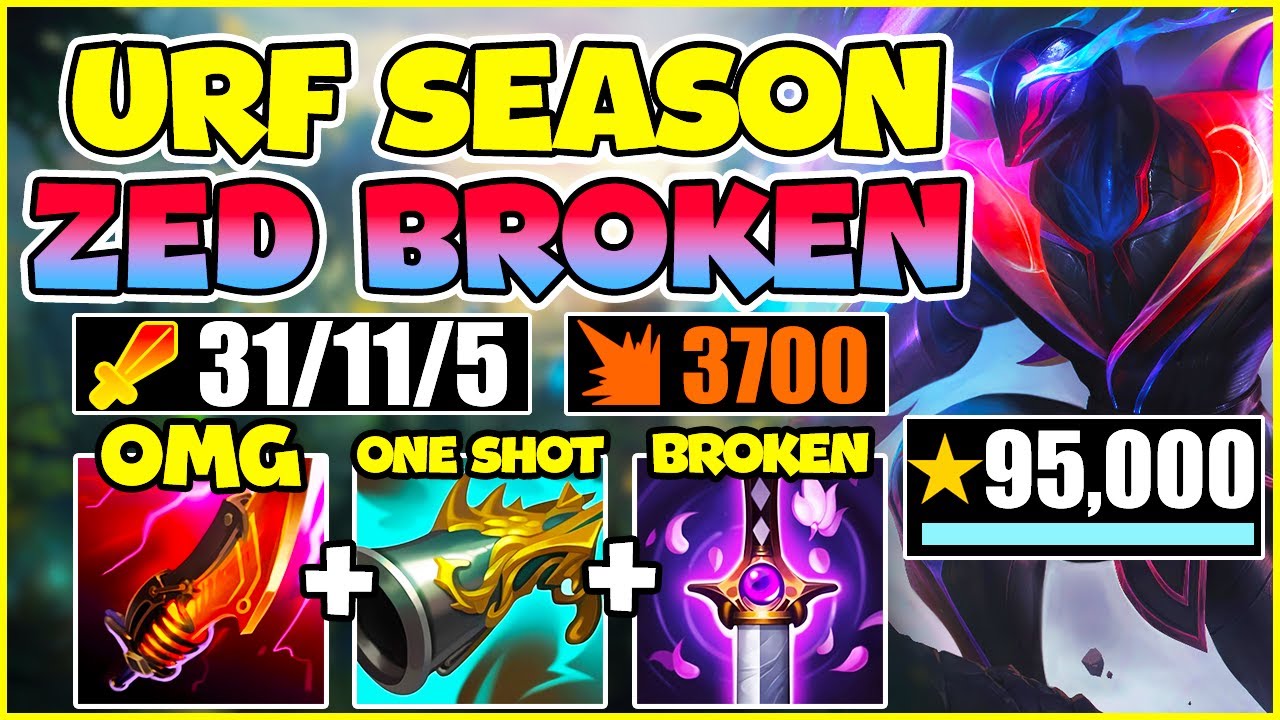 Zed.exe | BROKEN ZED URF 2024 GamePlay | League of Legends Gameplay