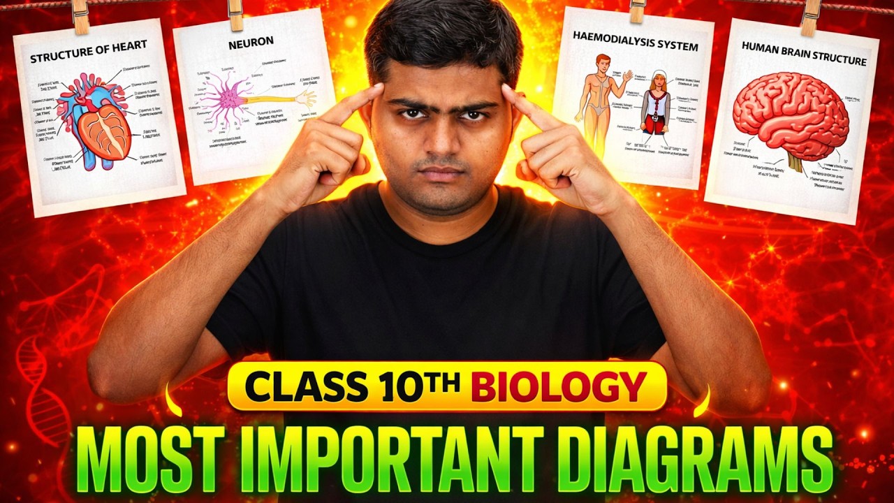 class 10th science | biology most important diagram |cbse board 2026 | by harsh sir