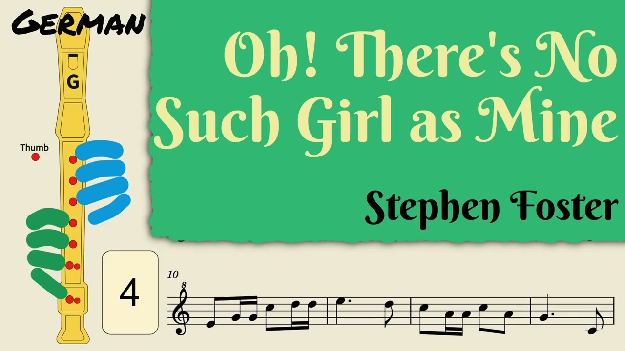 Oh! There's No Such Girl as Mine | German Soprano Recorder Tutorial by Notes to Play