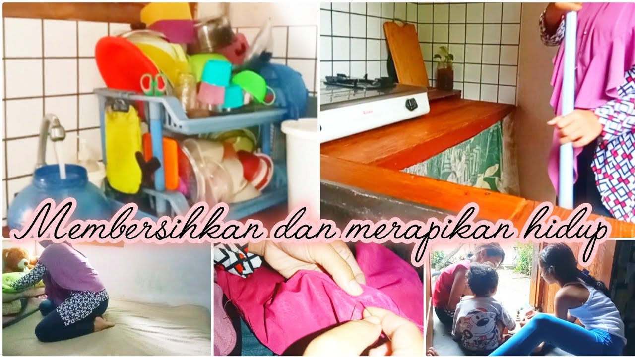 Bersih bersih rumah sederhana di desa 🏡Membersihkan dan merapikan hidup dengan rasa aman
