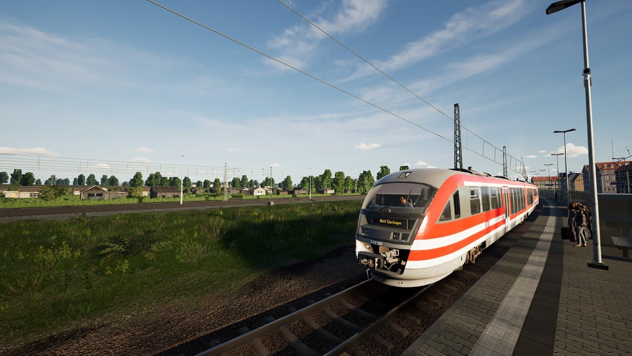 TSW 5 VT 642 Zug Bereitgestellt Angekoppelt  Rangieren Zum Bahnhof Anfahrt Fahrgäste Mitfahrt