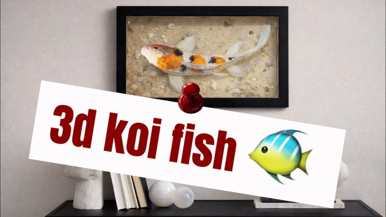 Making a Realistic 3D Koi Fish With Paint Cast in Resin