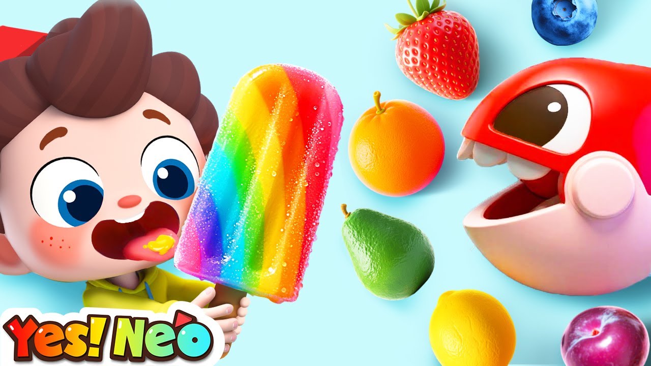 Fruit Ice Cream Challenge | Learn Fruits | Colors Song | Nursery Rhyme & Kids Songs | Yes! Neo