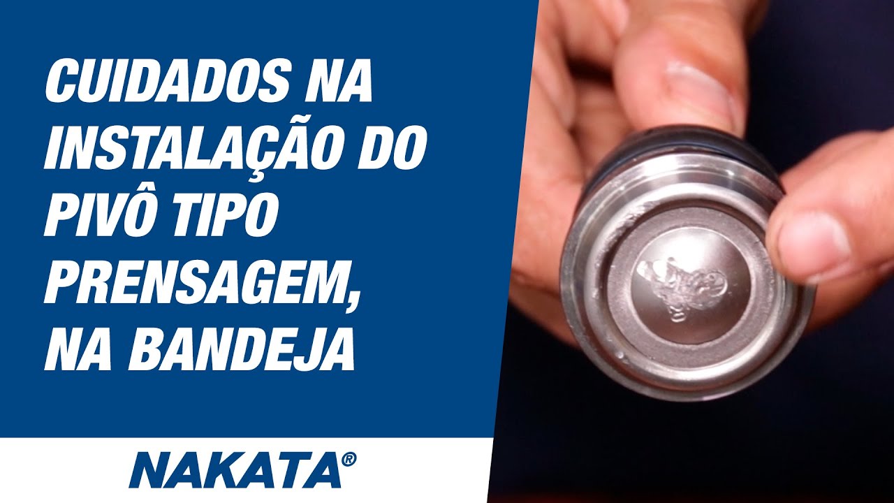 Cuidados na instalação do pivô tipo prensagem, na bandeja