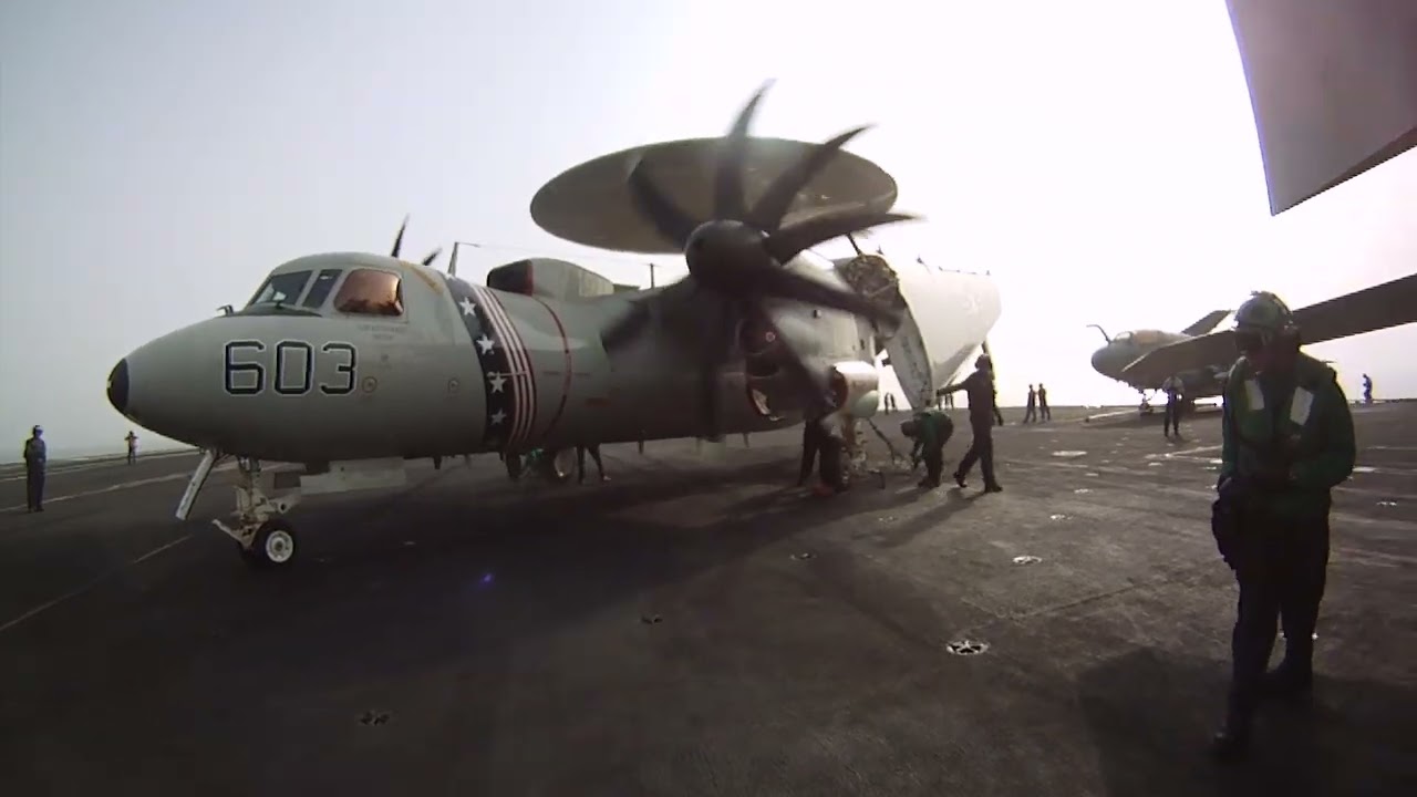 A day in the life on the flight deck of an aircraft carrier
